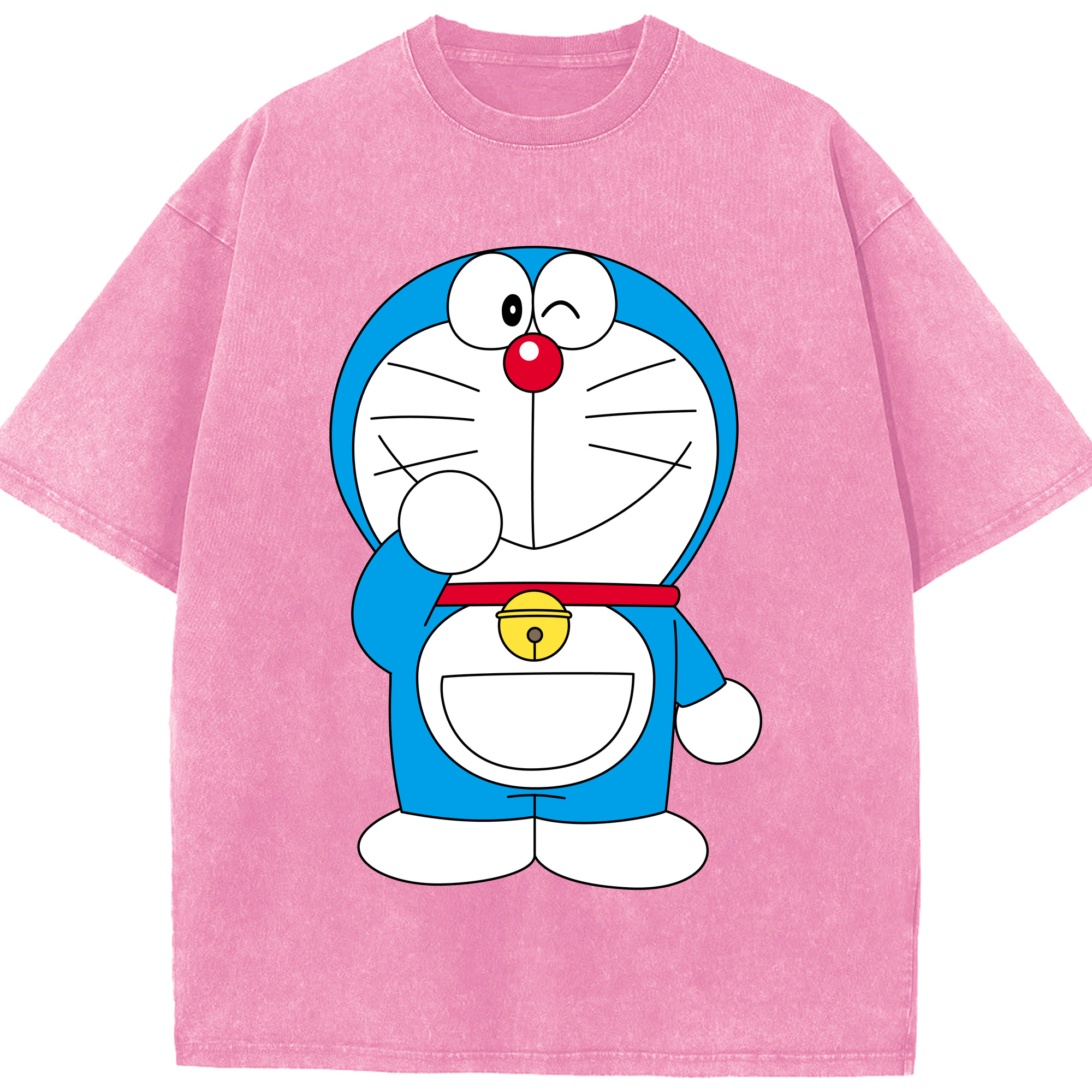 （画像用） ドラえもん Doraemon 綿100% ヴィンテージ風 半袖Tシャツ（フロントプリント）